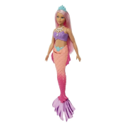 Barbie HGR09 - Dreamtopia Havfrue Dukke - Curvy Pink